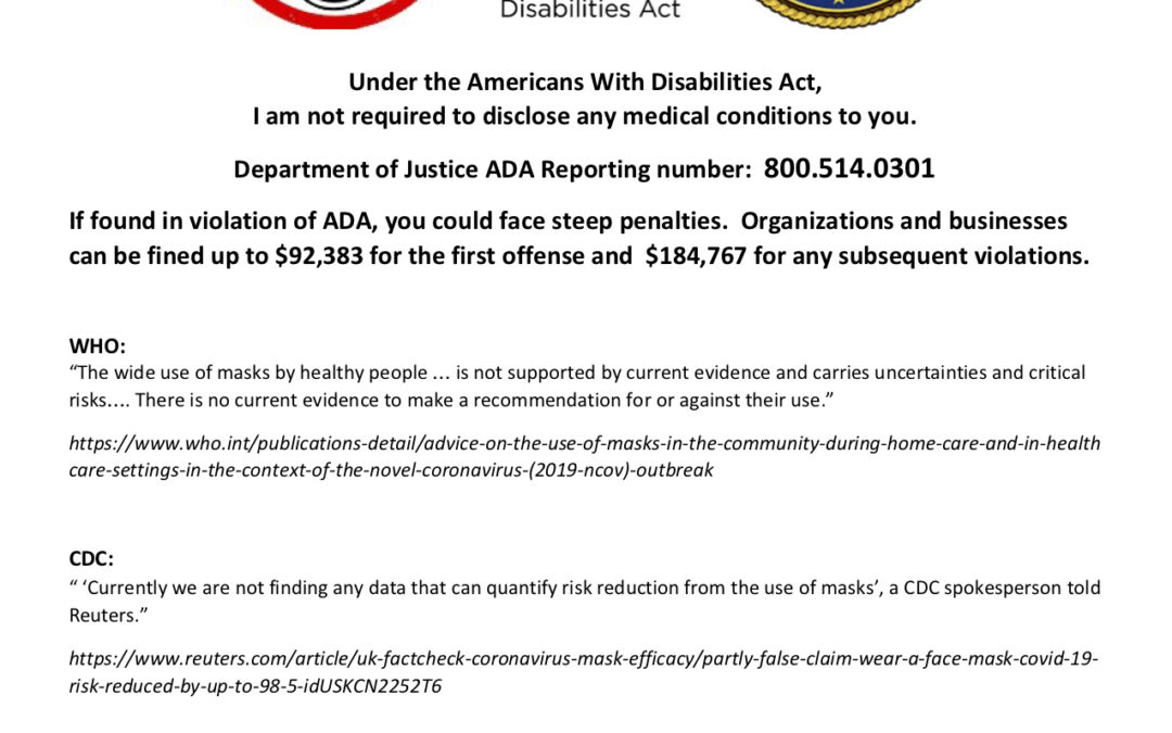 ADA PLAQUE 1 of 2